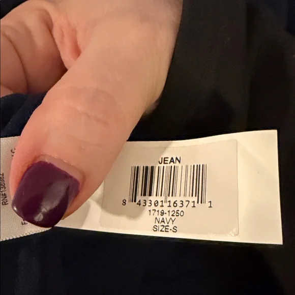 Dress the Population ladies Jean sequin long sleeve Dress in Navy. Small. NWT - Picture 12 of 12